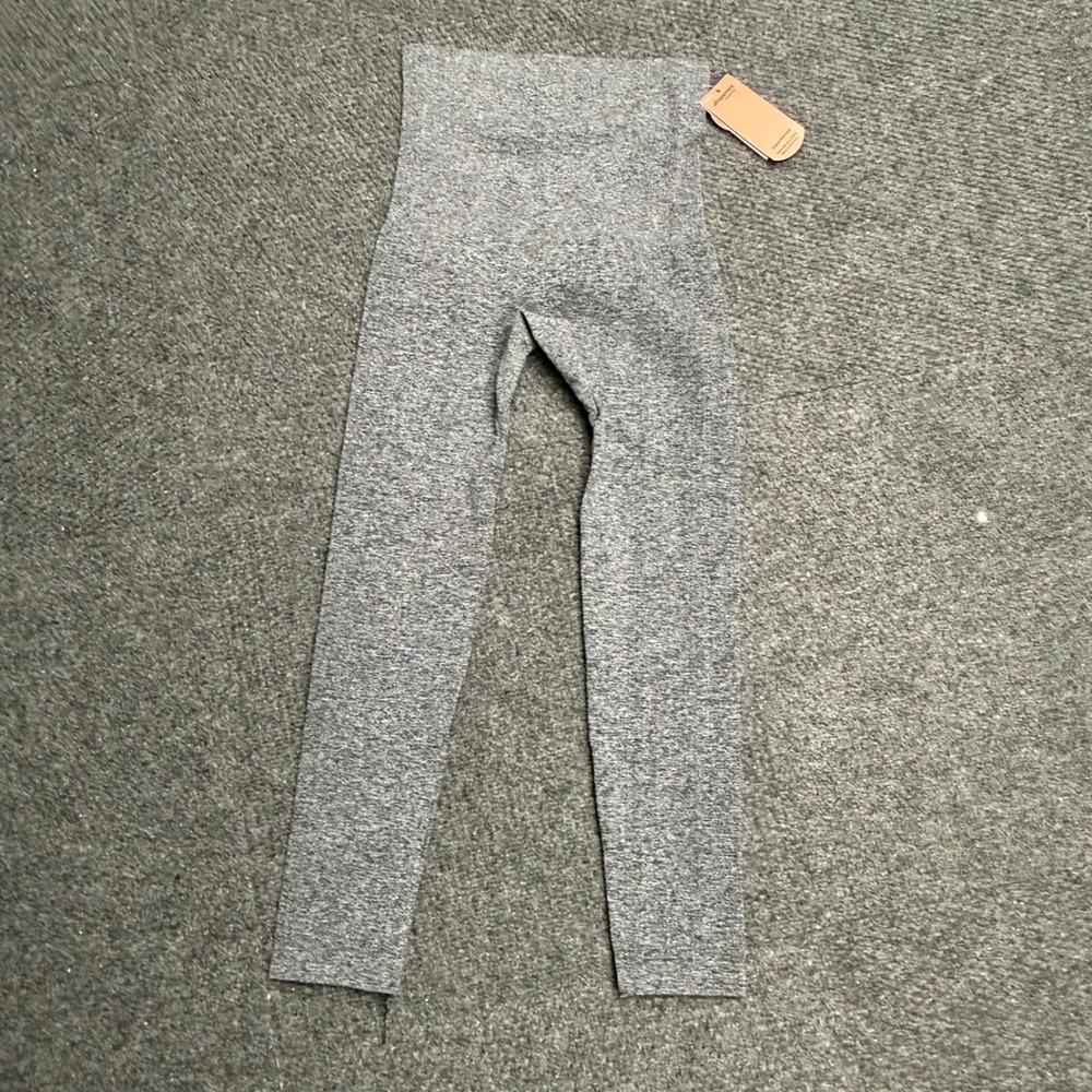 Shapermint Essentials High Waisted Shaping Leggings Gray Heather Medium NEW